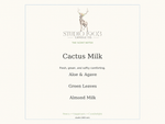Cactus Milk scent notes: Aloe & Agave, Green Leaves, Almond Milk