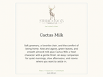 Cactus Milk scent story: aloe and agave, green leaves, and smooth almond milk