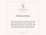 Driftwood Rose Candle