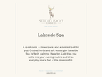 Lakeside Spa Candle