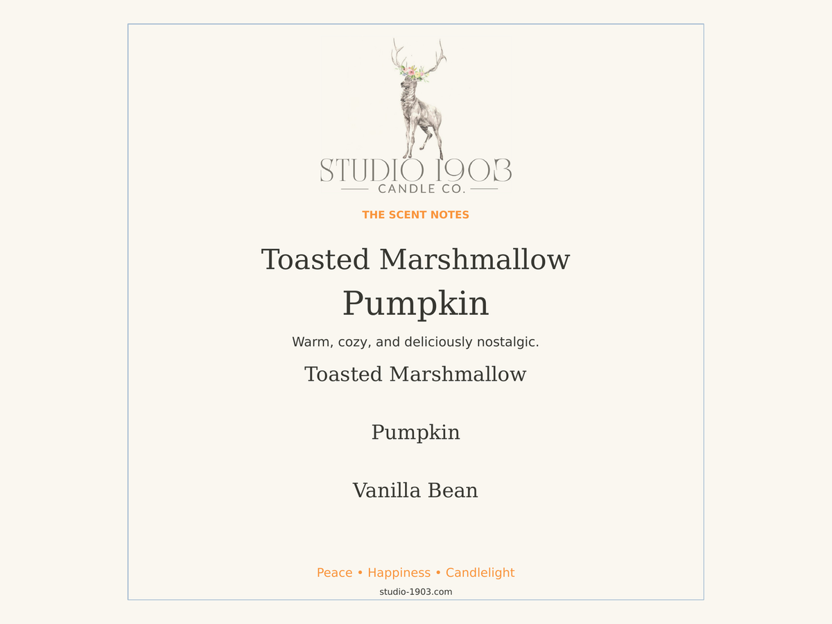 Toasted Marshmallow Pumpkin Candle